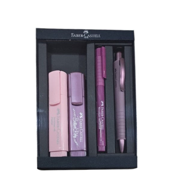 Set Poly Urban Bordeaux + Broadpen + Textliners Faber-Castell