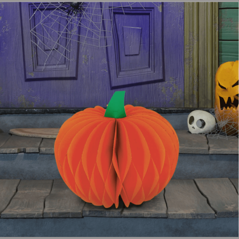 Abóbora de Halloween de papel dobrável - Que abóbora! Legami - Papelaria Encantada