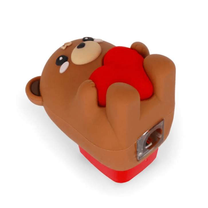 Afia com depósito Urso de peluche - Apontar é mágico - Legami - Papelaria Encantada