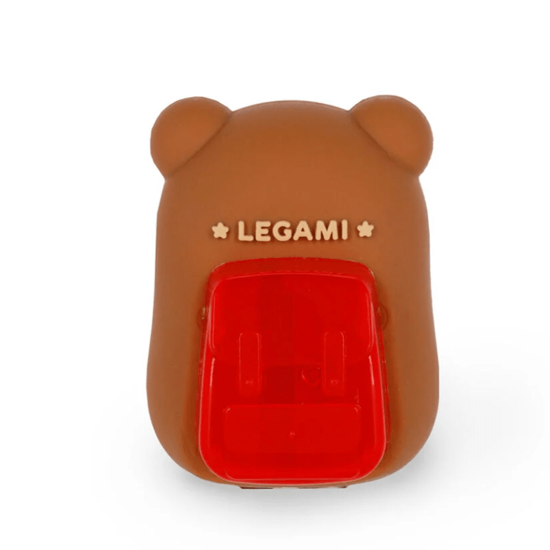 Afia com depósito Urso de peluche - Apontar é mágico - Legami - Papelaria Encantada