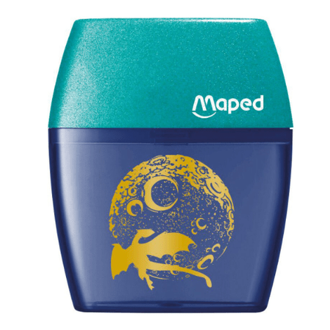 Afia dupla com depósito MAPED Dragon Shaker - Papelaria Encantada