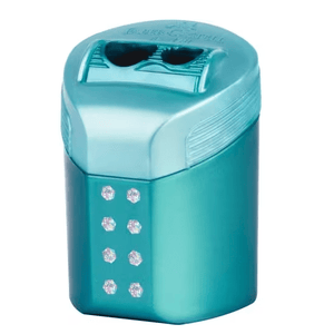 Afia Dupla RollOn Sparkle Azul oceano Faber - castell - Papelaria Encantada