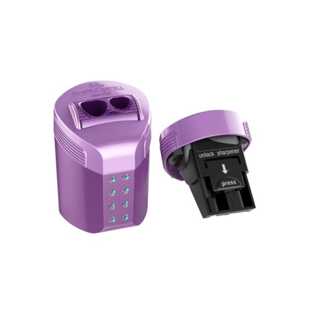 Afia Dupla RollOn Sparkle Lilás Faber - castell - Papelaria Encantada