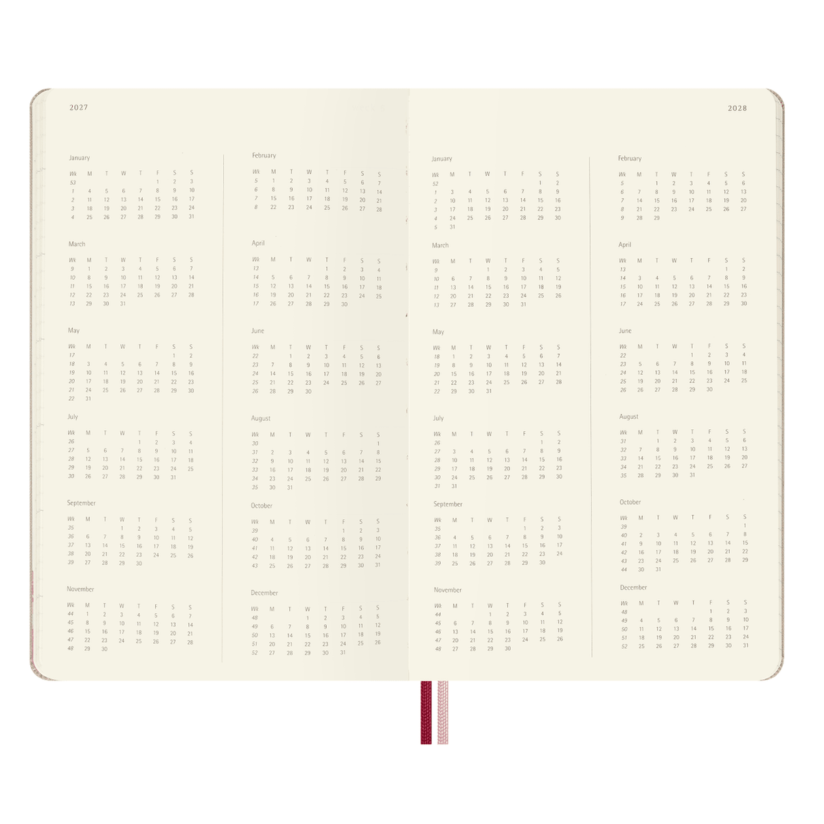 Agenda 18 Meses Moleskine Sakura 2026/2027 - Papelaria Encantada