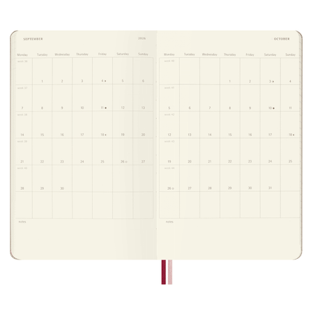 Agenda 18 Meses Moleskine Sakura 2026/2027 - Papelaria Encantada