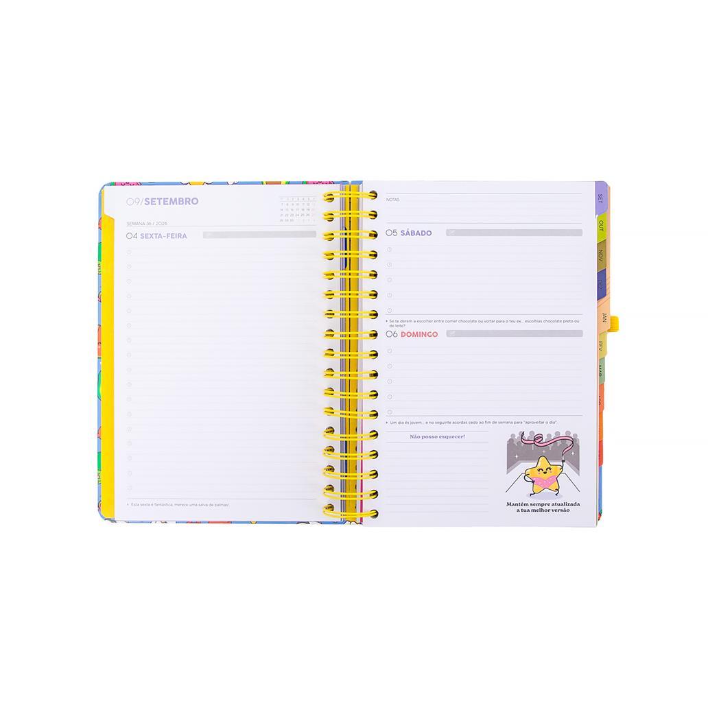 Agenda 26-27 Diária - No meu mundo - Mr. Wonderful - Papelaria Encantada