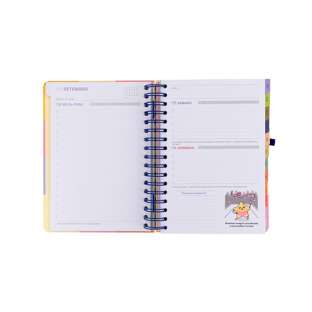 Agenda 26-27 Diária Pequena - A pausa perfeita - Mr. Wonderful - Papelaria Encantada
