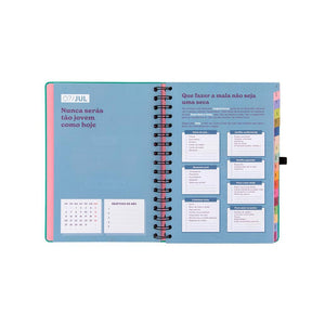Agenda 26-27 Semanal 18 meses - Sonha muito, vive livre - Mr. Wonderful - Papelaria Encantada