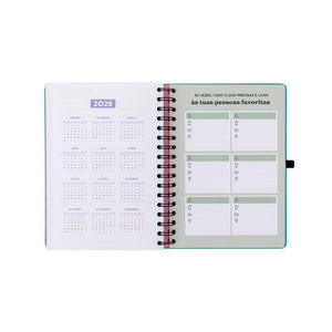 Agenda 26-27 Semanal 18 meses - Sonha muito, vive livre - Mr. Wonderful - Papelaria Encantada