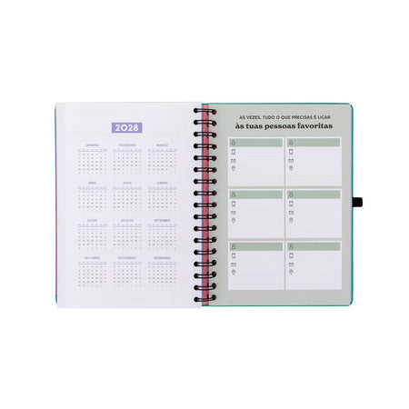 Agenda 26-27 Semanal 18 meses - Sonha muito, vive livre - Mr. Wonderful - Papelaria Encantada