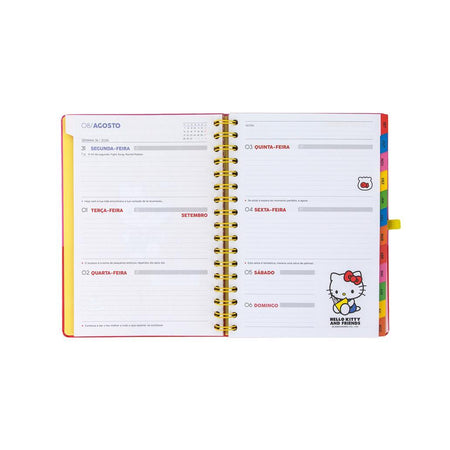 Agenda 26-27 Semanal Hello Kitty & Friends x Mr. Wonderful - Somos a melhor equipa - Mr. Wonderful - Papelaria Encantada