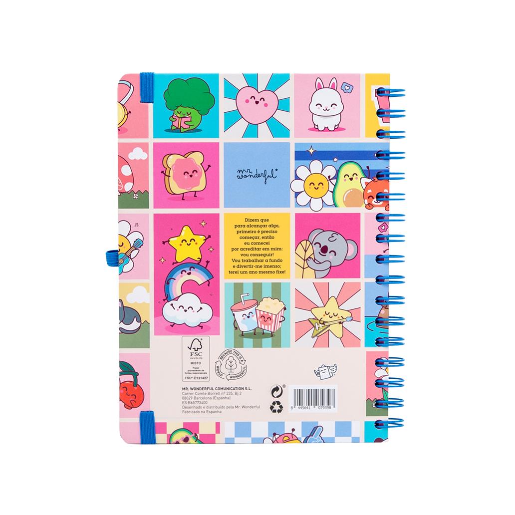 Agenda 26-27 Semanal - Manual para um ano brilhante - Mr. Wonderful - Papelaria Encantada