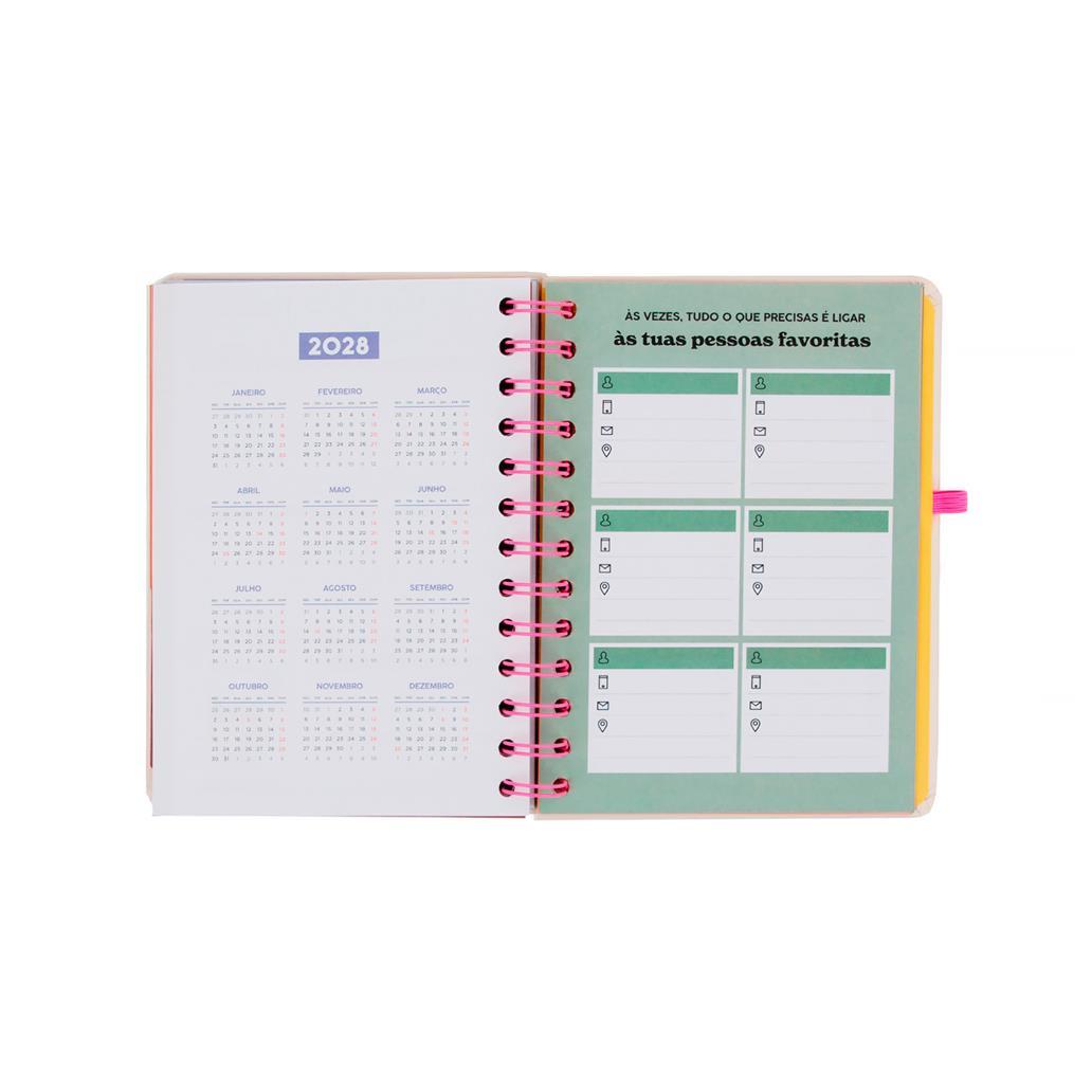 Agenda 26 - 27 Semanal Pequena + 3 Esferográficas apagáveis Bo - Bo - Ready Mr Wonderful - Papelaria Encantada