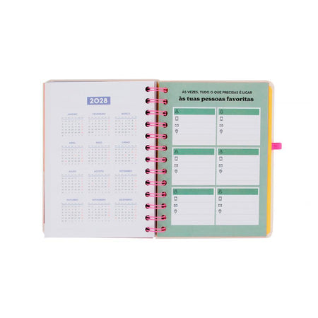 Agenda 26 - 27 Semanal Pequena + 3 Esferográficas apagáveis Bo - Bo - Ready Mr Wonderful - Papelaria Encantada