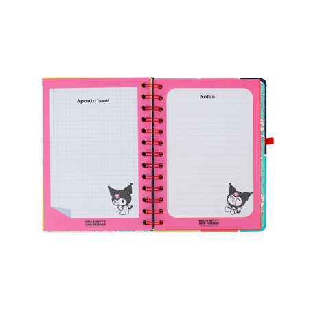Agenda 26-27 Semanal Pequena Hello Kitty & Friends x Mr. Wonderful + 3 Esferográficas Apagáveis Bo-Bo - Somos a melhor equipa - Mr. Wonderful - Papelaria Encantada