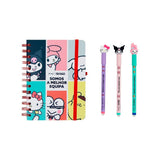 Agenda 26-27 Semanal Pequena Hello Kitty & Friends x Mr. Wonderful + 3 Esferográficas Apagáveis Bo-Bo - Somos a melhor equipa - Mr. Wonderful - Papelaria Encantada