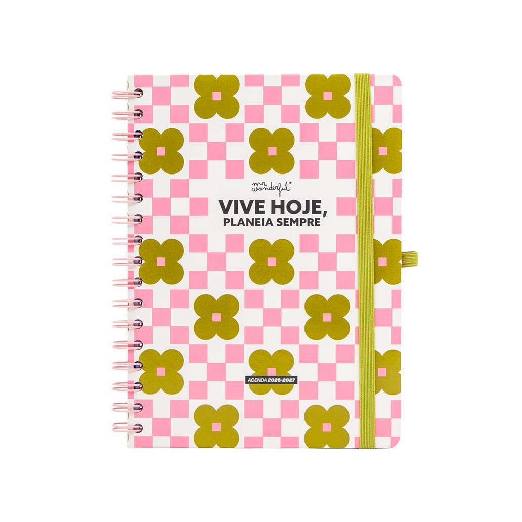 Agenda 26-27 Semanal - Vive hoje, planeia sempre - Mr. Wonderful - Papelaria Encantada