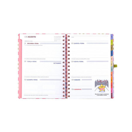 Agenda 26-27 Semanal - Vive hoje, planeia sempre - Mr. Wonderful - Papelaria Encantada
