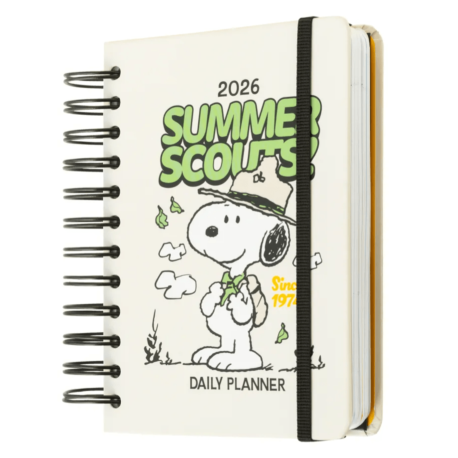 AGENDA ANUAL 2026 DIA PÁGINA S SNOOPY - Papelaria Encantada