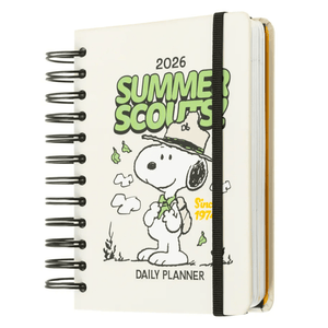 AGENDA ANUAL 2026 DIA PÁGINA S SNOOPY - Papelaria Encantada