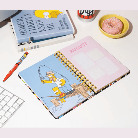 AGENDA ANUAL 2026 SEMANA VISTA A5 THE SIMPSONS - Papelaria Encantada