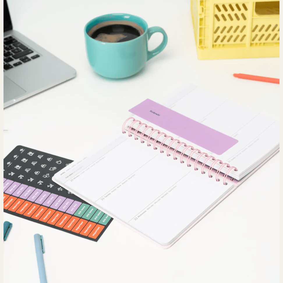 AGENDA ANUAL 2026 SEMANAL A5 PARIS WATERCOLOR - Papelaria Encantada