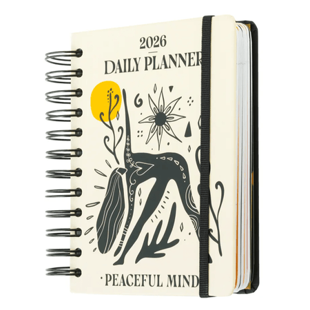 AGENDA ANUAL 2026 UM DIA POR PAGINA S PEACEFUL MIND - Papelaria Encantada
