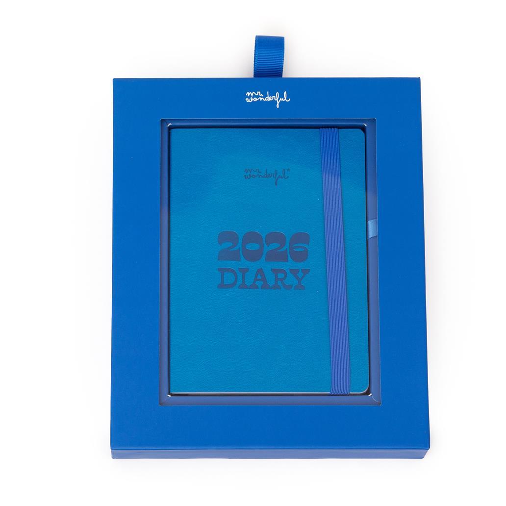 Agenda de bolso 2026 Visão semanal pequena - Azul - Papelaria Encantada