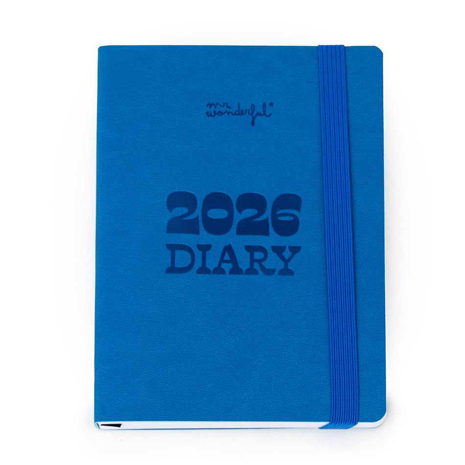 Agenda de bolso 2026 Visão semanal pequena - Azul - Papelaria Encantada
