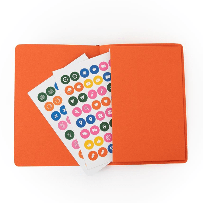 Agenda de bolso 2026 Visão semanal pequena - Laranja Mr.wonderful - Papelaria Encantada