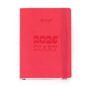 Agenda de bolso 2026 Visão semanal pequena - Rosa Mr.wonderful - Papelaria Encantada