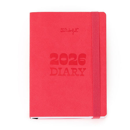 Agenda de bolso 2026 Visão semanal pequena - Rosa Mr.wonderful - Papelaria Encantada
