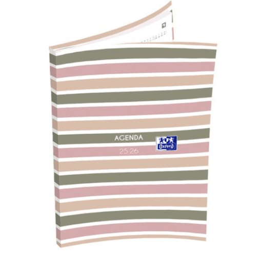 Agenda Escolar Semanal 12 Meses 2025-2026 Oxford Color Block A6 - Papelaria Encantada