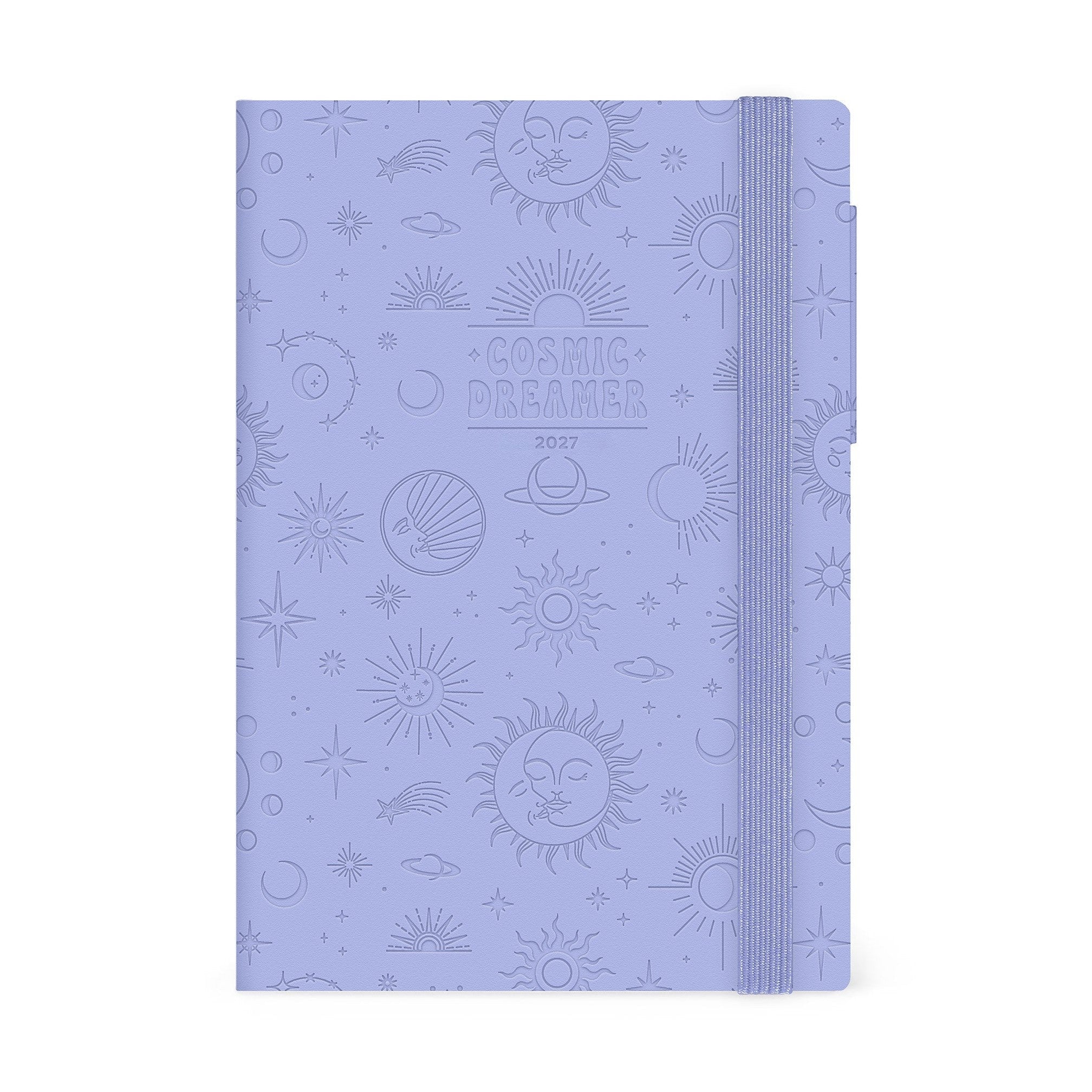 Agenda Legami 12 Meses 2027 Diária Cosmic Lilac - Papelaria Encantada