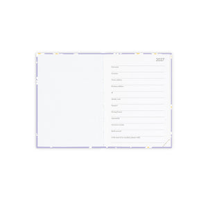 Agenda Legami 12 Meses 2027 Diária Daisy Lilac - Papelaria Encantada