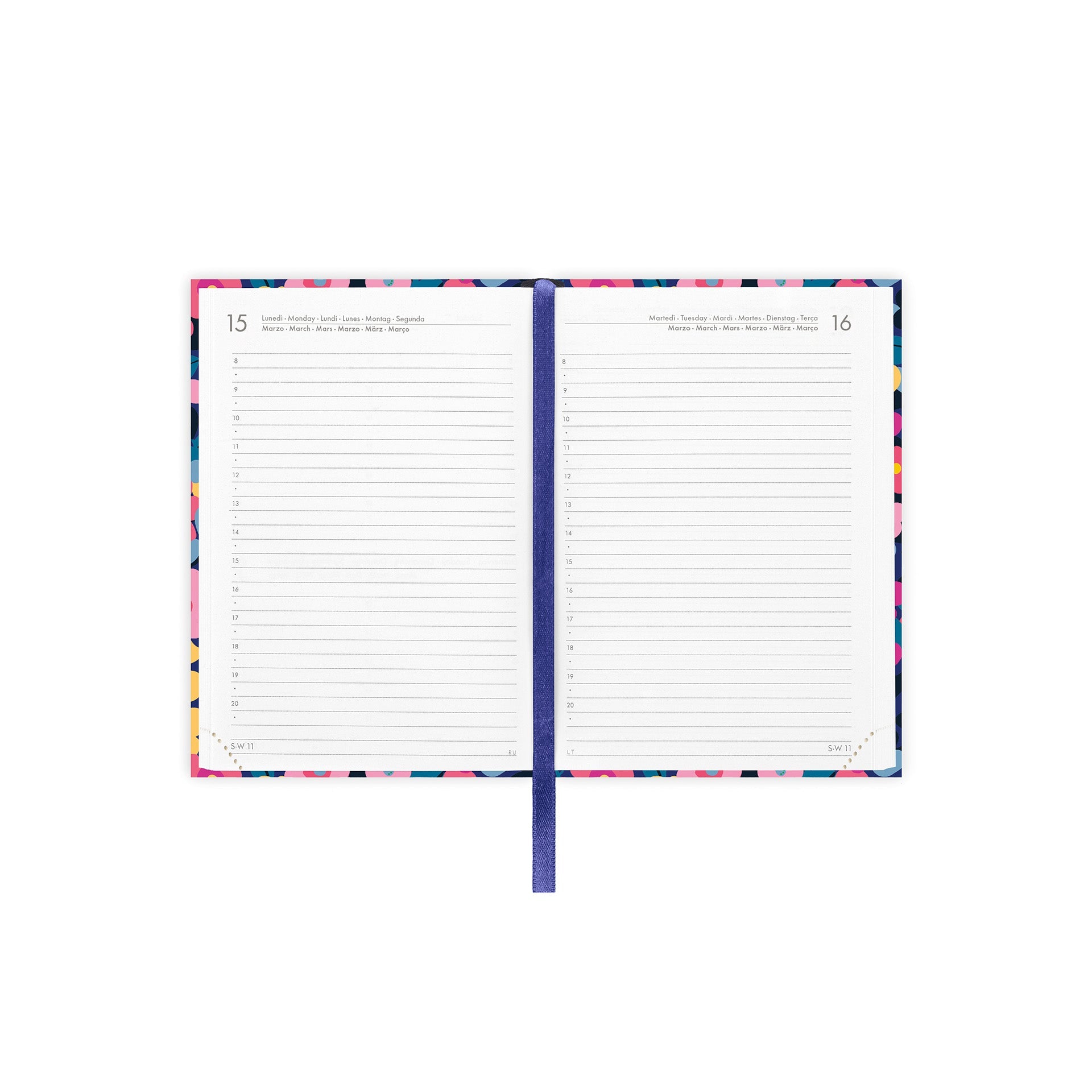 Agenda Legami 12 Meses 2027 Diária Flowers - Papelaria Encantada
