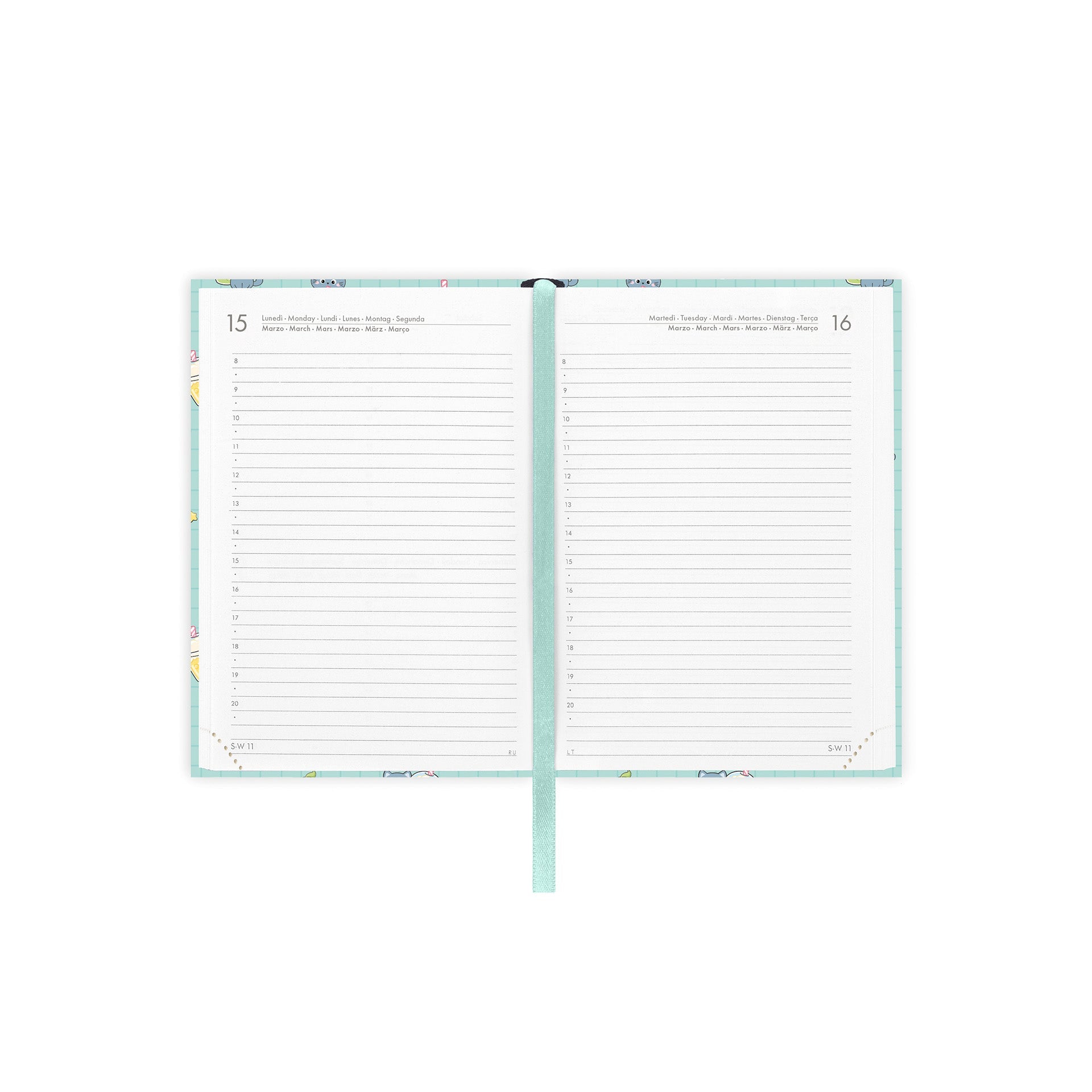 Agenda Legami 12 Meses 2027 Diária Kitty - Papelaria Encantada