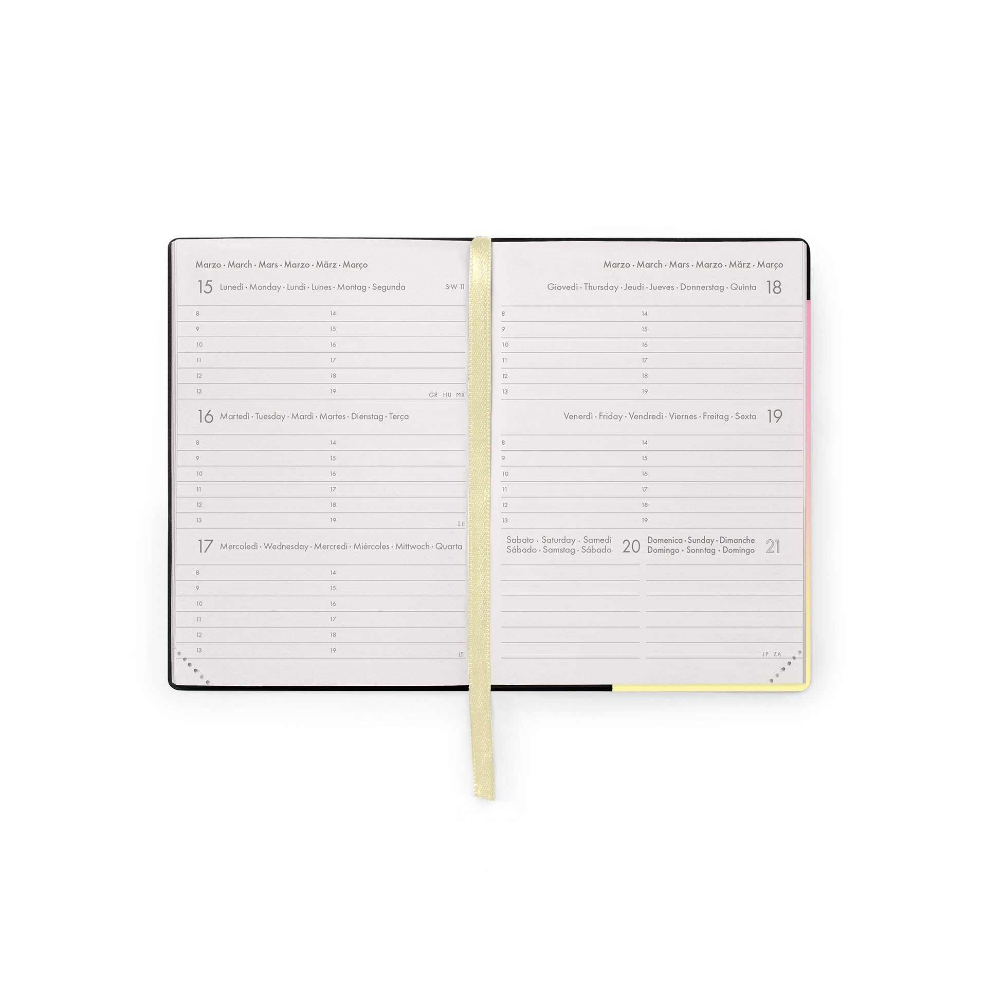 Agenda Legami 12 Meses 2027 Diária Sunrise Lover - Papelaria Encantada