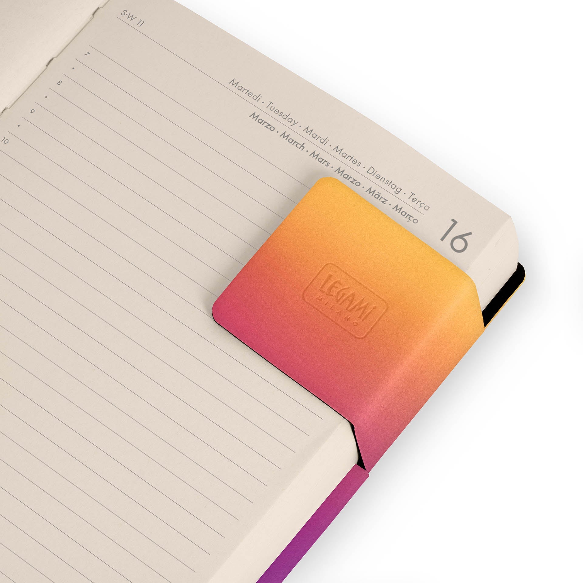 Agenda Legami 12 Meses 2027 Diária Sunset Vibes - Papelaria Encantada