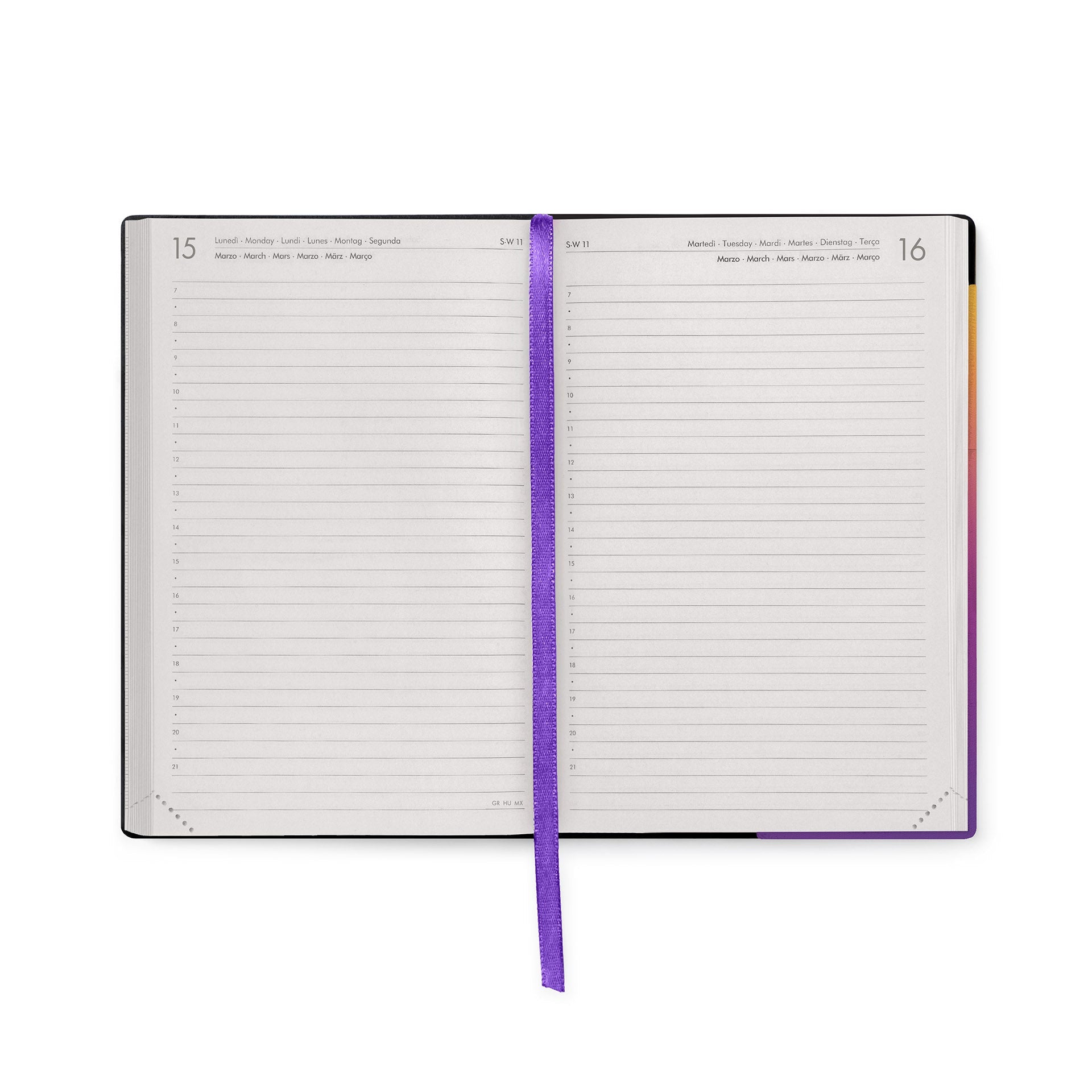 Agenda Legami 12 Meses 2027 Diária Sunset vibes - Papelaria Encantada