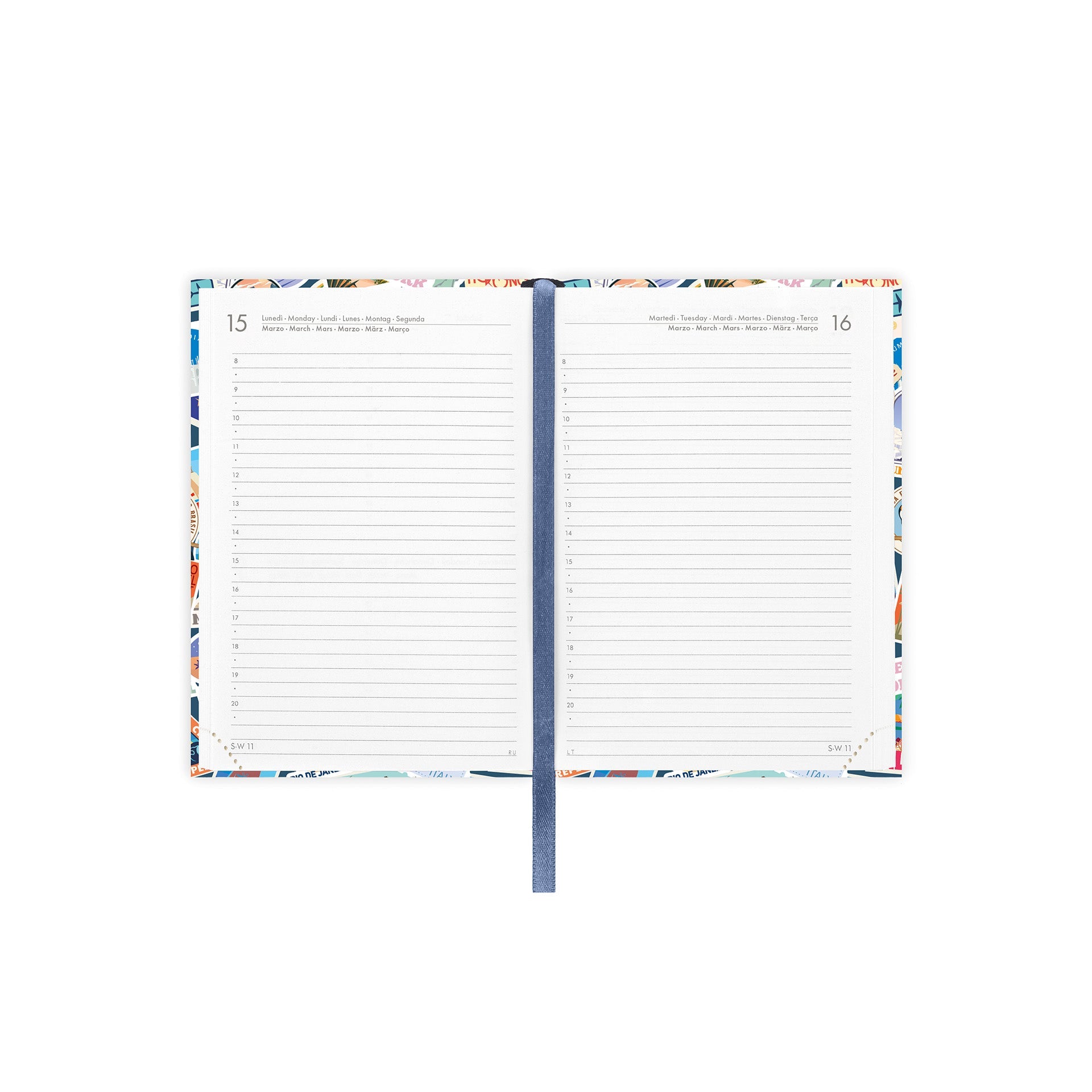 Agenda Legami 12 Meses 2027 Diária Travel - Papelaria Encantada