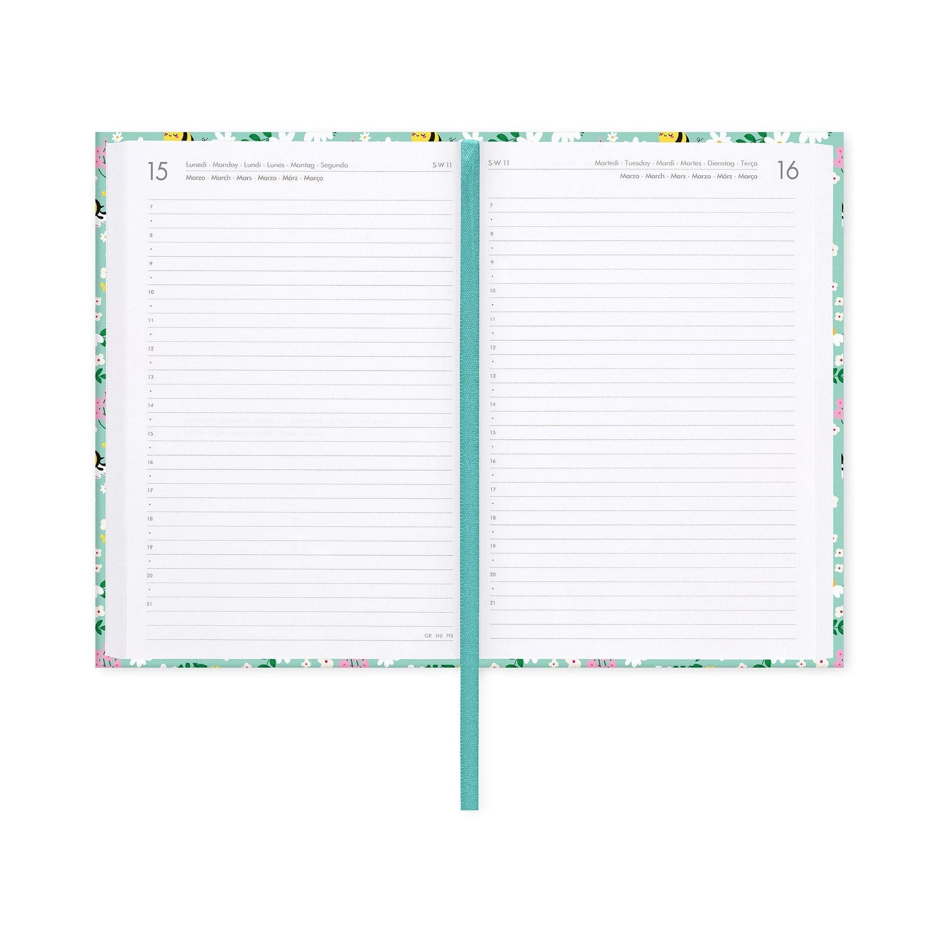 Agenda Legami 16 meses Diária -Média- Abelha - Papelaria Encantada