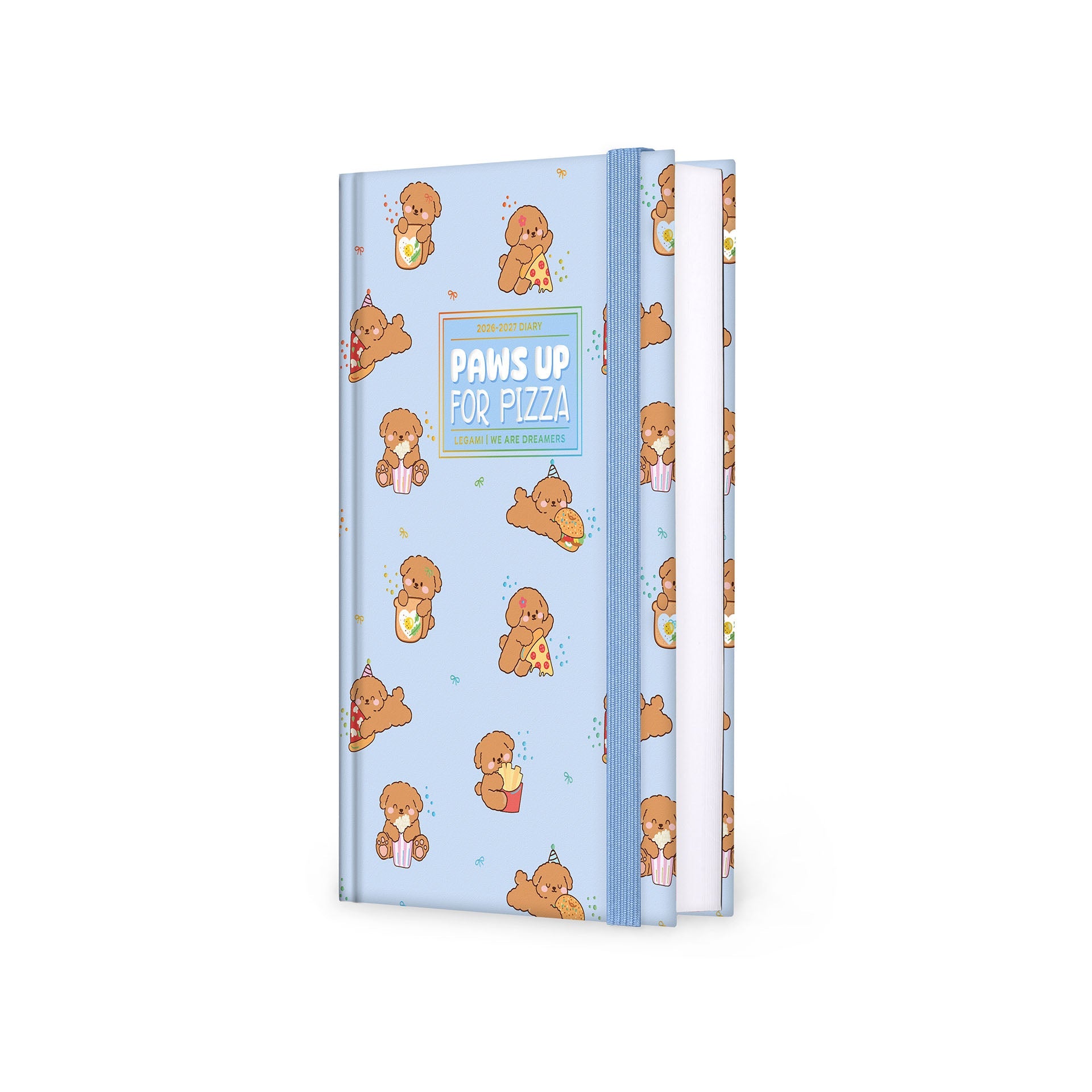 Agenda Legami 16 meses Diária -Média- Cão Poodle - Papelaria Encantada