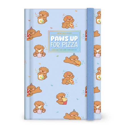 Agenda Legami 16 meses Diária -Média- Cão Poodle - Papelaria Encantada