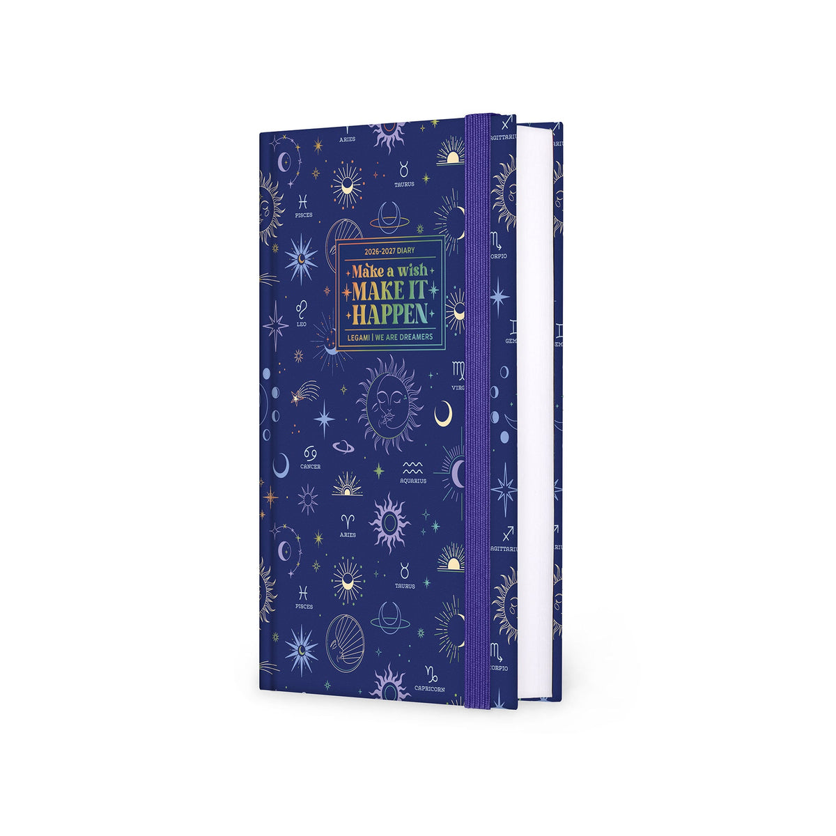 Agenda Legami 16 meses Diária -Média- Celestial - Papelaria Encantada