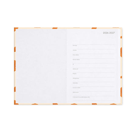 Agenda Legami 16 meses Diária -Média- Croissant - Papelaria Encantada