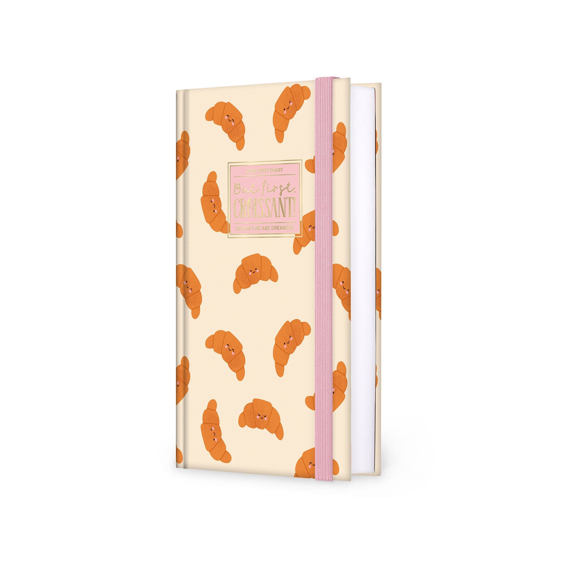 Agenda Legami 16 meses Diária -Média- Croissant - Papelaria Encantada