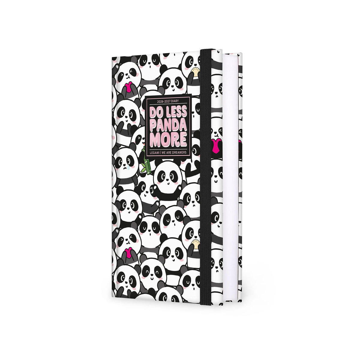 Agenda Legami 16 meses Diária -Média- Panda - Papelaria Encantada
