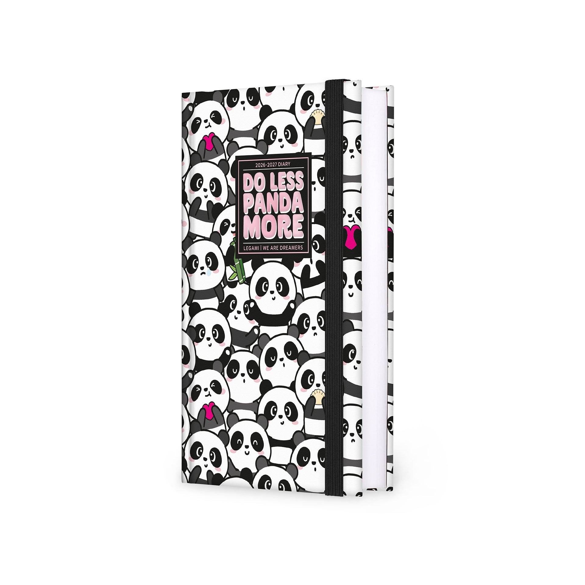 Agenda Legami 16 meses Diária -Média- Panda - Papelaria Encantada