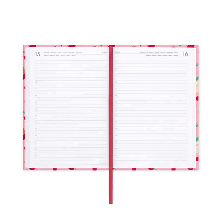 Agenda Legami 16 meses Diária -Média- Urso Cereja Rosa - Papelaria Encantada